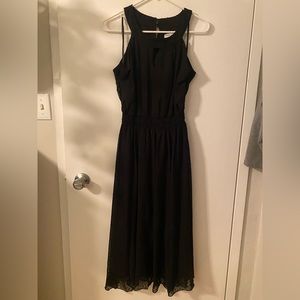 Kate Illy black chiffon dress; size 10